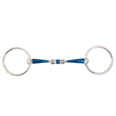 Imagen de BR double jointed snaffle Sweet Iron 14 mm