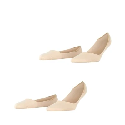 Imagen de ESPRIT Cotton Invisible 2 Pack W IN algodón invisibles unicolor pares, Calcetines pinkies Mujer, Beis (Cream 4011), 39 42