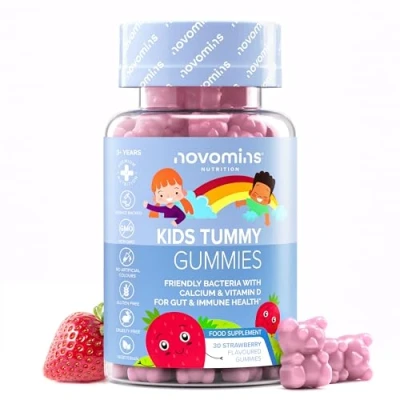 Imagen de Novomins Gominolas de Probióticas para Niños Probióticos Vegetariano Calcio Vitamina D Vitaminas un Mes Salud Intestinal