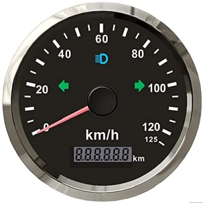 Imagen de ELING GPS Velocímetro Odómetro 0 125km/h para Coche Camión Motocicleta ATV UTV 85MM