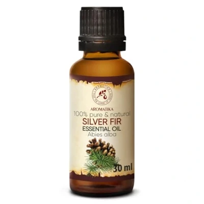 Imagen de Aceite Esencial Abeto de Plata 30ml Picea Abies Leaf Oil Austria 100% Puro &amp; Natural Mejor para Aromaterapia Sauna Blanco Silver Fir Essential