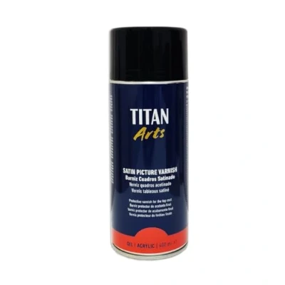 Imagen de BARNIZ CUADROS SPRAY TITAN 400ML SATINADO (OLEO/ACRILICO)