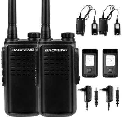 Imagen de Walkie Talkie Recargable Largo Alcance 16 Canales VOX CTCSS/DCS Radio FM Transceptor Portátil Profesional con Auriculares