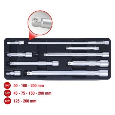 Imagen de KS TOOLS 911.0009 Juego de prolongaciones, llave cubo