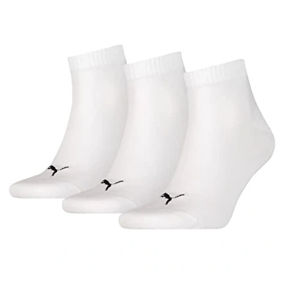 Imagen de PUMA Unisex Quarter Plain, Calcetines adulto, Blanco 02, 38