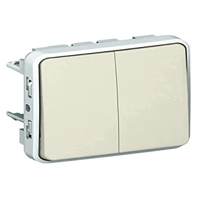 Imagen de Legrand 069625 doble conmut 10a/250v blanco plexo ii comp. Ref. 6565130036
