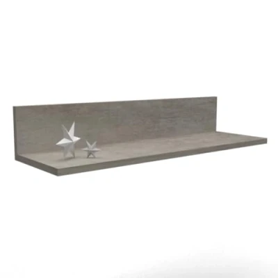 Imagen de Mama Store Estante de 70 cm en Forma L para Pared, hormigón Claro, x 22 13