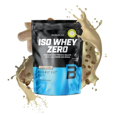 Imagen de BioTechUSA Iso Whey Zero Premium Protein Isolate Grass Fed Enzyme Free Sugar and Gluten free, 454 g, Tiramisu