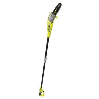 Imagen de RYOBI Podadora Eléctrica de Cable 220V, 750W con Pértiga Longitud Hoja 25cm, Cadena 40 Eslabones para Ramificación, Poda y Trabajos Largo Alcance Incluye 1 Arnés, Extensión RPP755E