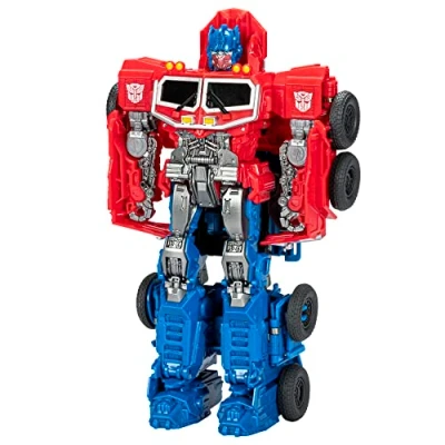 Imagen de Transformers Bumblebee Cyberverse Adventures Figura de Dinobots Unite Smash Changer Optimus Prime, 22,5 cm, Multicolor