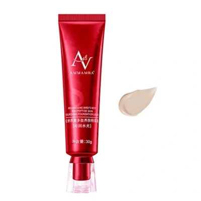 Imagen de base de maquillaje líquida cobertura completa, control aceite impecable, crema maquillaje, corrector, mate, resistente al agua, larga duración, 30 g