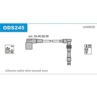 Imagen de JANMOR ODS245 Juego de Cables Encendido OPEL: Corsa B Hatchback