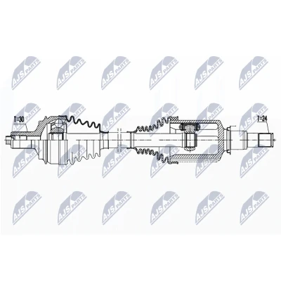 Imagen de Semi eje NTY NPW ME 144