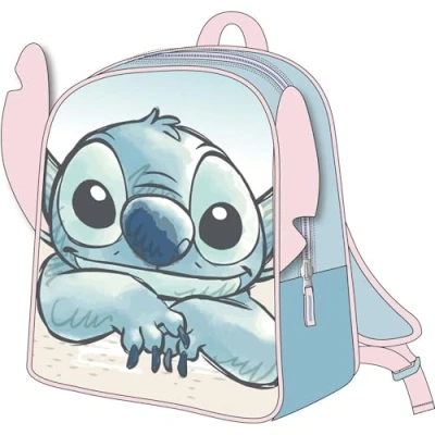 Imagen de CERDÁ LIFE&#039;S LITTLE MOMENTS Mochila Infantil 3D Aplicaciones Stitch, Unisex niños, Azul Claro, Pequeña