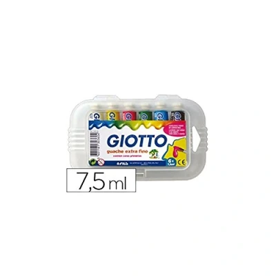 Imagen de Tempera giotto 7,5 ml 6 colores surtidos