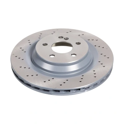 Imagen de SWAG Disco de freno MERCEDES BENZ: SL Cabrio Eje trasero 26mm 5Taladro(s) 112mm perforado/ventil. int. revestido altamente carbonizado 10 94 3876