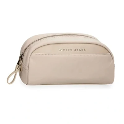 Imagen de Pepe Jeans Morgan Neceser Beige 23,5x11x7,5 cms Poliéster y PU by Joumma Bags