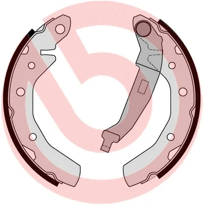 Imagen de BREMBO S 10 517 Zapatas de freno 180 31 con palanca mano CHEVROLET: Matiz, DAEWOO: Matiz I Hatchback