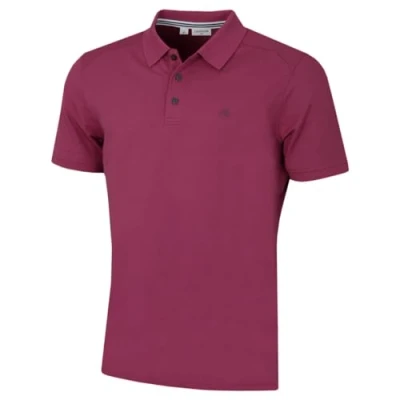 Imagen de Calvin Klein Polo De Golf con Cuello Acanalado Campus Color Malva XL