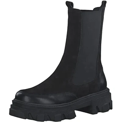 Imagen de s.Oliver 5 25467 39, Botas Estilo Chelsea Mujer, Negro, 39 EU