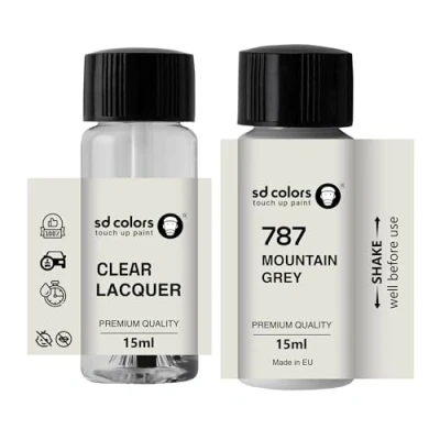 Imagen de SD COLORS Mountain Grey 787 Pintura para retocar (15 ML), color gris