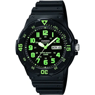 Imagen de Casio Reloj Analógico para Hombre de Cuarzo con Correa en Resina MRW 200H 3BVEF