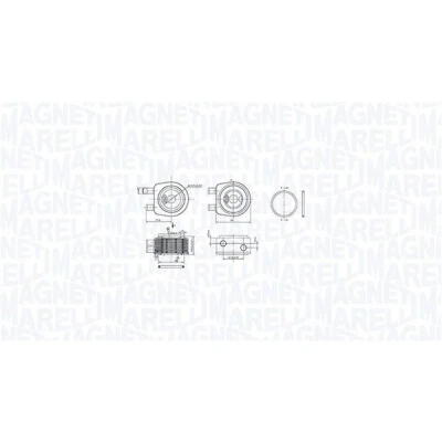 Imagen de MAGNETI MARELLI 350300001900 Radiador de Aceite RENAULT: Kangoo I, GRAND SCENIC 2, I Express, OPEL: Vivaro A Furgón, Movano Furgón