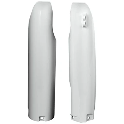 Imagen de POLISPORT 8398100001 Juego de Protectores Horquilla Fabricado en Polipropileno Resistente a los Impactos sin herrajes Compatible con Motocicletas Yamaha Color Blanco