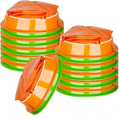 Imagen de Bolsas de vómito enfermedad desechables Emesis 16 piezas Barf Bolsa con broche para Viajes Mareos por movimiento, Airsick 1000 ml coche