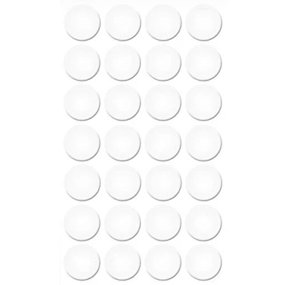 Imagen de haggiy Tapas Protectoras Autoadhesivas para Muebles y Suelos Tapa Tornillos taladros 20 mm de diámetro 28 Unidades Yeso (Blanco frío)