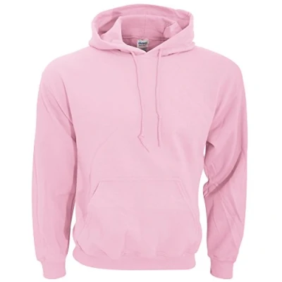 Imagen de Gildan Sudadera con capucha para hombre rosa claro Medium