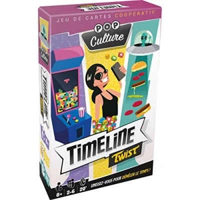 Imagen de Asmodee Timeline Twist Pop Culture Juego de Mesa Cartas a Partir 8 años 2 6 Jugadores 20 min