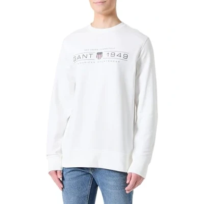 Imagen de GANT Graphic C NECK Sudadera, Hombre, Talla: Large, Eggshell