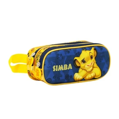 Imagen de Karactermania LION KING Simba 3D Double Estuche escolar para niños, Talla: One Size, Azul oscuro