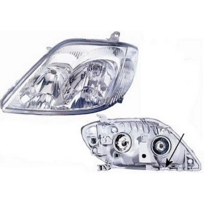 Imagen de VAN WEZEL 5395963 Faros izquierda HB3/H7, HB3, H7 transparente para circulación por la derecha sin servomotor reg. alcance luces PX26d, BAY15d