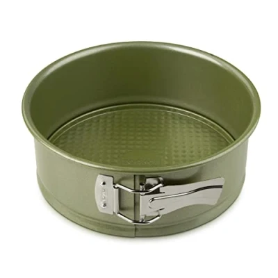 Imagen de Zenker Green Vision Molde Redondo para Horno, de Repostería Bizcochos, Tartas y Pasteles, Acero con Revestimiento Antiadherente ILAG Cera Natural Ecológica Carnauba, 20,5 cm, 1 ud.