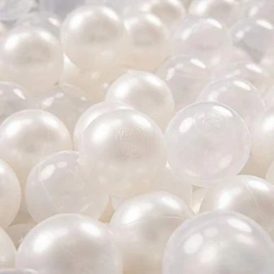 Imagen de KiddyMoon 300/6Cm ∅ 6Cm Bolas Colores De Plástico para Piscina Niños, Perla/Transparente