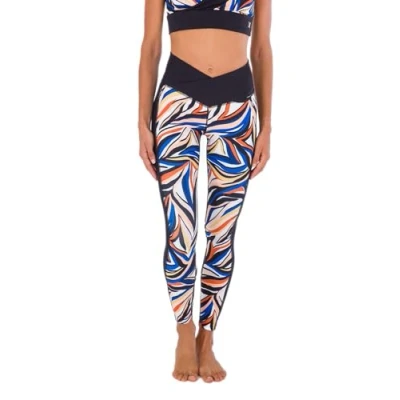 Imagen de Hurley H20 Dri V shaped Colorblock Legging, Pantalones Mujer, Caviar, L