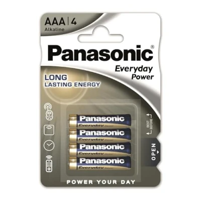 Imagen de Panasonic Blister 4 Pilas Alcalinas AAA LR03 Everyday Power