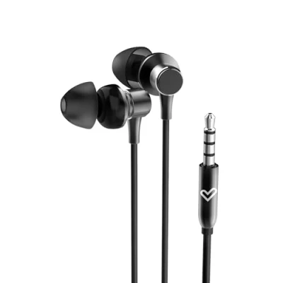 Imagen de Energy Sistem Metallized Auriculares intrauditivos (Micrófono, Jack 3,5 mm, Aluminio, Plástico Reciclado) Negro