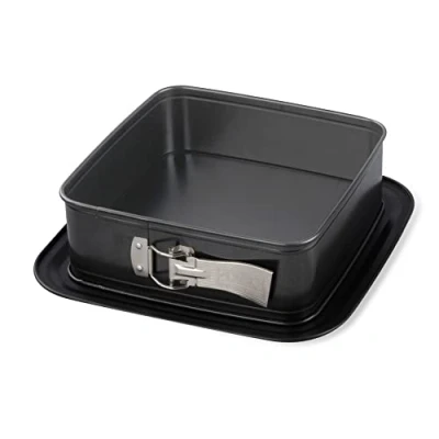 Imagen de Zenker Bake, Click &amp; Go Molde cuadrado de 24 x 8 cm, con tapa para el transporte directo, hornear y transportar