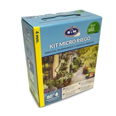 Imagen de S&amp;M 545009 Kit Completo de microriego por Goteo para 20 Macetas terrazas, invernaderos y huertos urbanos