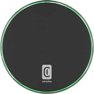 Imagen de Base de carga CellularLine Fast Pad, USB C, LED activación carga, 15 W, Negro