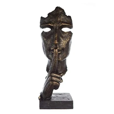 Imagen de Casablanca Escultura Decorativa Silence Poli 39 x 13 cm