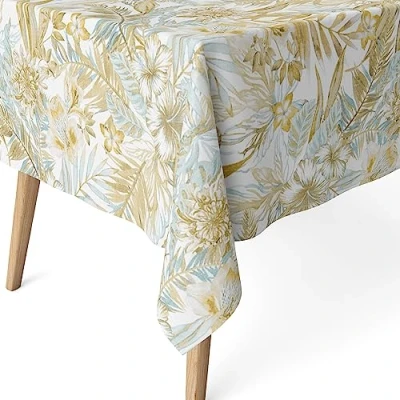 Imagen de MARTINA HOME Mantel RESINADO Danubio DORÉ 240X140 CM