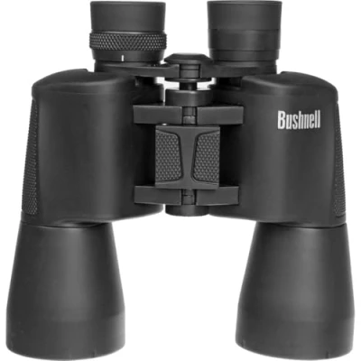 Imagen de Bushnell Powerview 10x50 Negro Prisma Porro Insta Focus Dioptrías ajustables Extrema robustez Observación de aves Visitas turísticas Viajes Prismáticos 131056
