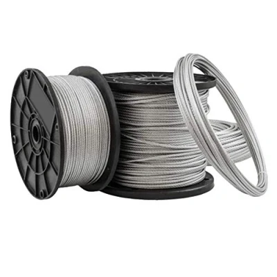Imagen de DQPP 25m acero cuerda de alambre 6mm galvanizado EN 12385 4 6x19+FC