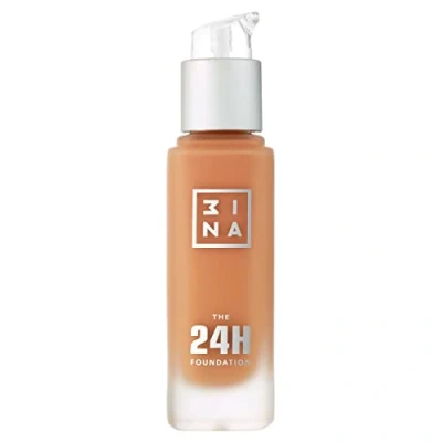 Imagen de 3INA MAKEUP The 24H Foundation 660 Base de Maquillaje Bronceado con Subotono Neutro/Amarillo Cobertura Total Duración y Resistente al Agua Vegan Cruelty Free