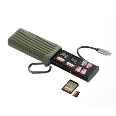 Imagen de PGYTECH CreateMate lector de tarjetas SD alta velocidad tipo C USB 3.1, memoria micro para fotógrafos profesionales, funda SD/TF cámaras, smartphones,