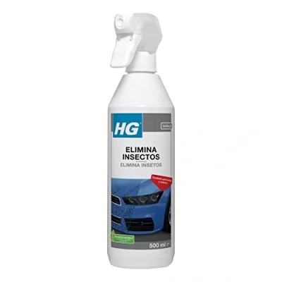 Imagen de HG Eliminador Insectos Carrocería 500 ml ES/PT, Apto para Ventanas y Parabrisas, Spray